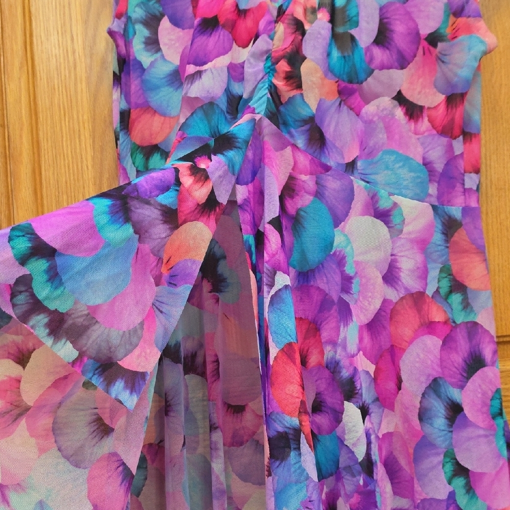 Profile by Gottex by Women's Hankerchief Hem Tunic Swimsuit Cover-up, L, NWT - Picture 14 of 16
